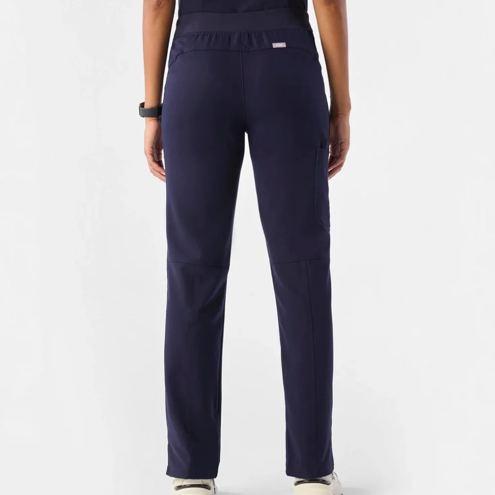 FIGS Kade Cargo Scrub Pants Navy Blue Straight Leg Women's XS Regular Length EUC - Picture 2 of 3
